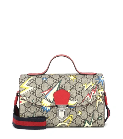 Shop Gucci Gg Supreme Shoulder Bag In Beige