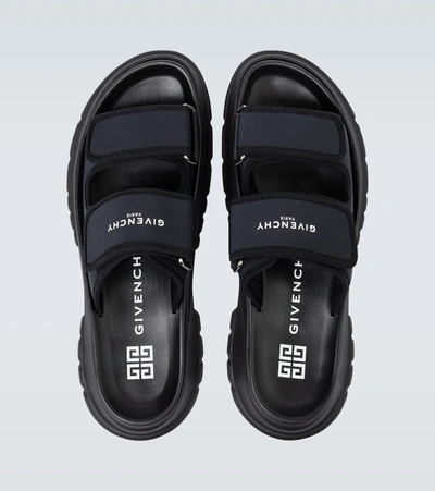 Shop Givenchy Spectre Neoprene Sandals In Black