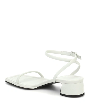 Shop The Row Kate Leather Sandals In White