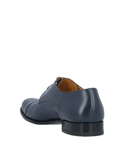 Shop A.testoni Lace-up Shoes In Dark Blue