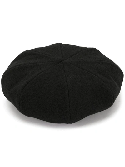 Shop Yohji Yamamoto Unisex Wool Hat In Black