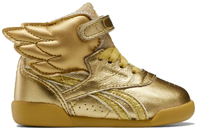 Pre-owned Reebok Freestyle Hi Dc Wonder Woman Gold (td) In Gold Metallic/gold  Metallic-excellent Red | ModeSens