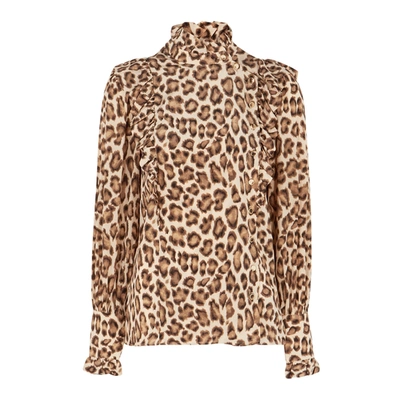 Shop Zimmermann Lucky Leopard-print Silk Blouse