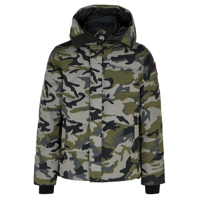 Shop Canada Goose Macmillan Camouflage Arctic-tech Shell Coat In Green