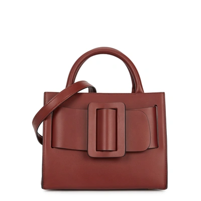 Shop Boyy Bobby 23 Leather Top Handle Bag In Dark Brown