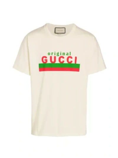 Shop Gucci Men's Over Cotton Jersey T-shirt In Sunlight