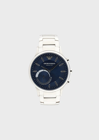 Shop Emporio Armani Steel Strap Watches - Item 50247196 In Blue