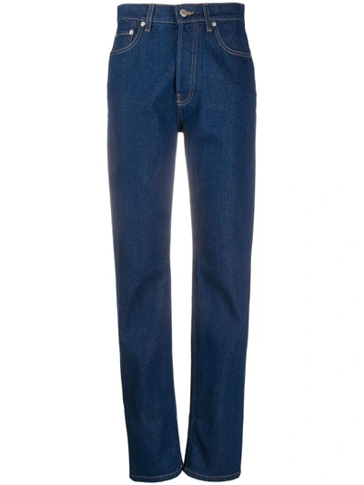 Shop Nanushka Cho Straight-leg Jeans In Blue