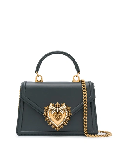 Dolce & Gabbana Women's Devotion Leather Top Handle Bag In Green, ModeSens