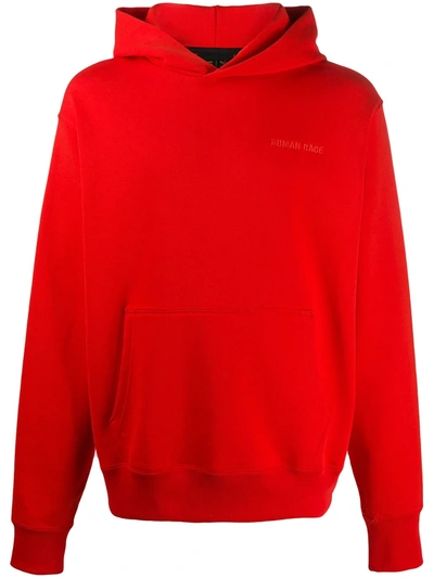 Shop Adidas Originals By Pharrell Williams X Pharrell Williams Drop Shoulder Hoodie In Red