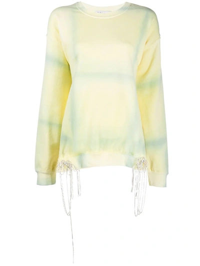 Shop Collina Strada Watered Check Loose Top In Yellow
