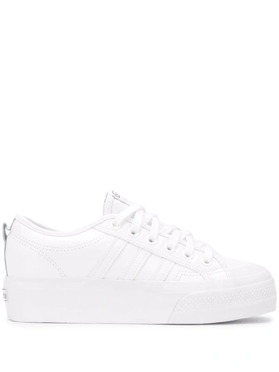 Shop Adidas Originals Nizza Low-top Sneakers In White