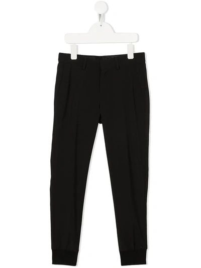 Shop Karl Lagerfeld Slim-fit Trousers In Black