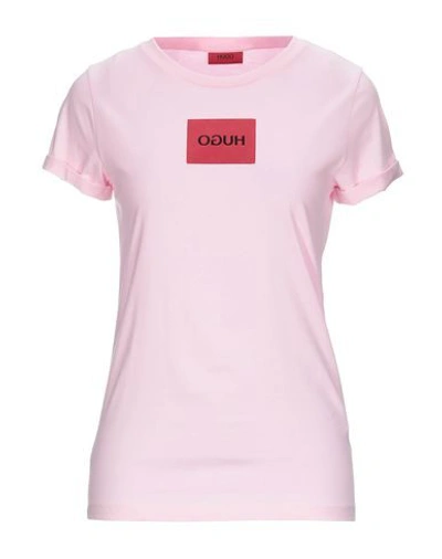 Shop Hugo Boss T-shirts In Pink
