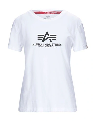Shop Alpha Industries T-shirt In White