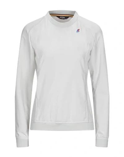 Shop K-way Sweatshirt In Light Grey