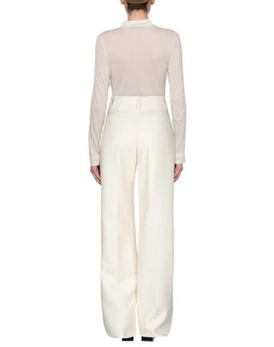 Shop Valentino Garavani Woman Pants Ivory Size 6 Virgin Wool In White