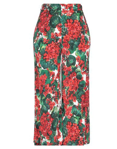 Shop Dolce & Gabbana Woman Cropped Pants Green Size 2 Viscose