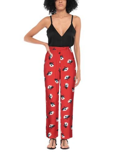 Shop Etro Woman Pants Red Size 12 Viscose