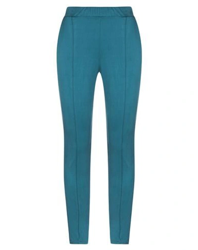 Shop Versace Jeans Couture Casual Pants In Deep Jade