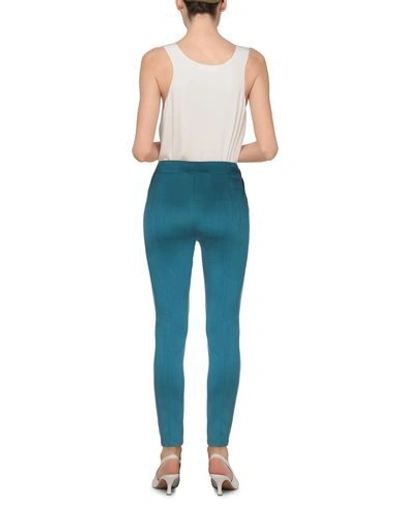 Shop Versace Jeans Couture Casual Pants In Deep Jade