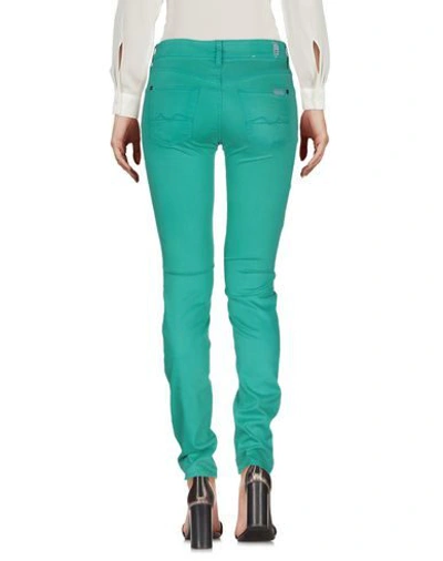 Shop 7 For All Mankind Pants In Emerald Green