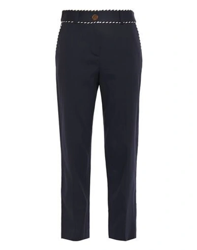 Shop Peter Pilotto Woman Pants Midnight Blue Size 2 Viscose, Eco Polyester