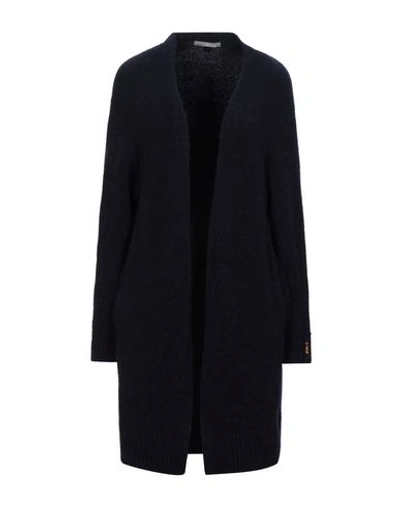 Shop High By Claire Campbell Cardigan In Dark Blue