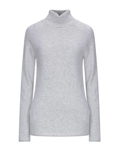 Shop High By Claire Campbell Turtlenecks In Grey