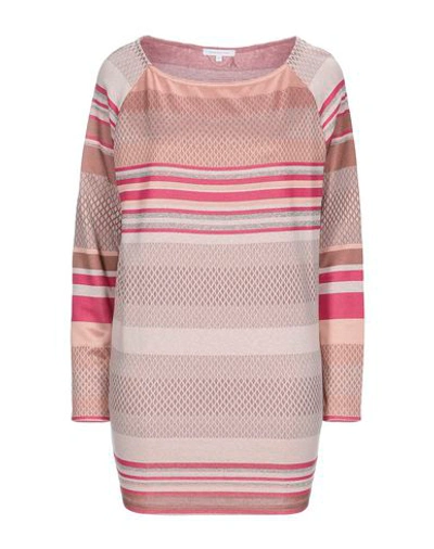 Shop Patrizia Pepe Sweaters In Pale Pink