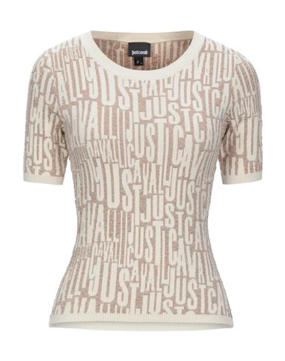 Just Cavalli Sweaters In Beige