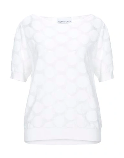 Shop Giorgio Grati Sweaters In White