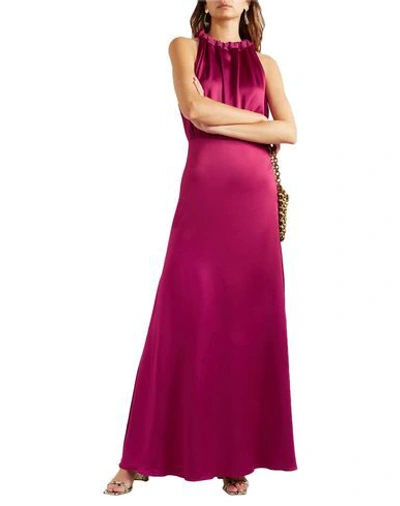 Shop Les Héroïnes By Vanessa Cocchiaro Long Dresses In Fuchsia