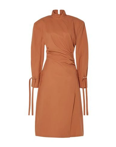 Shop Acne Studios Midi Dresses In Orange