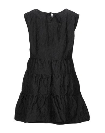 Shop Ter Et Bantine Woman Mini Dress Black Size 8 Polyester, Polyamide, Cotton