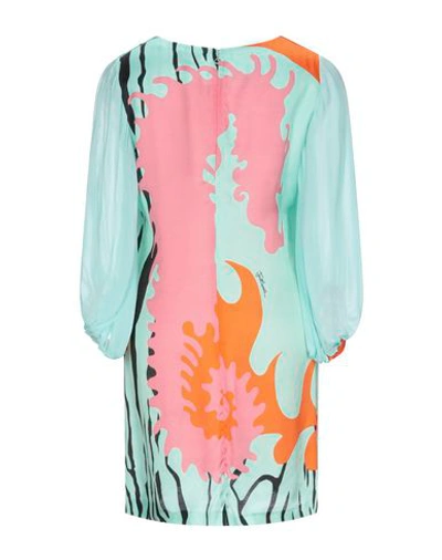 Just Cavalli Short Dresses In Green