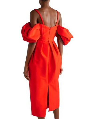 Shop Rosie Assoulin Midi Dresses In Red