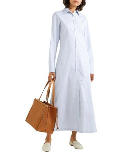 Shop Deveaux Woman Maxi Dress Sky Blue Size 4 Cotton