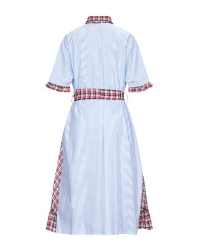 Shop I'm Isola Marras Woman Midi Dress Sky Blue Size 4 Cotton, Cupro, Polyamide
