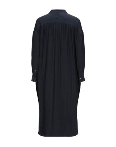 Shop Aspesi Woman Midi Dress Midnight Blue Size 12 Silk