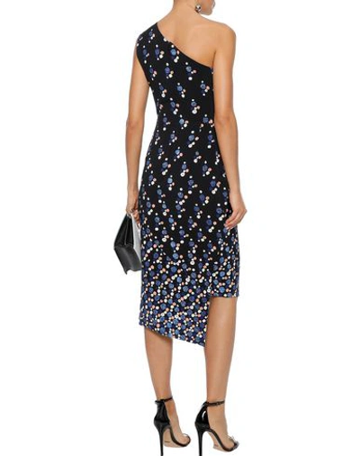 Shop Peter Pilotto Woman Midi Dress Midnight Blue Size 4 Polyester, Elastane