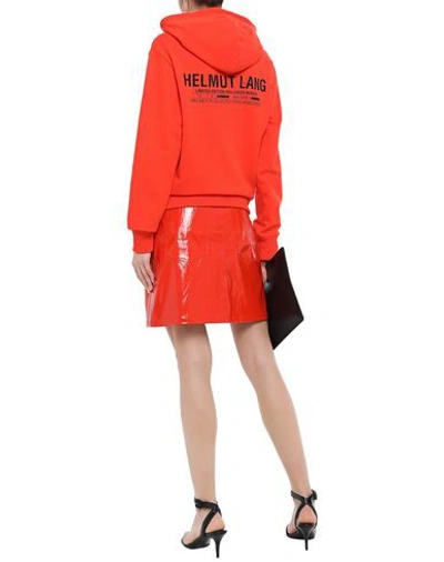 Helmut Lang Midi Skirts In Red