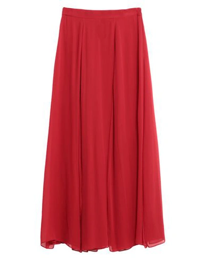 Shop Max Mara Long Skirts In Red