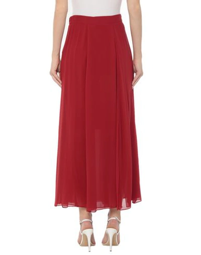 Shop Max Mara Long Skirts In Red