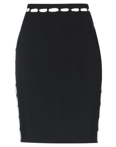 Shop Moschino Midi Skirts In Black