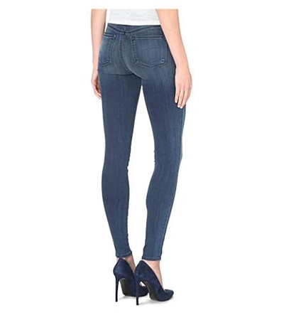 Shop J Brand Maria Super-skinny High-waist Stretch-denim Jeans In Suspense