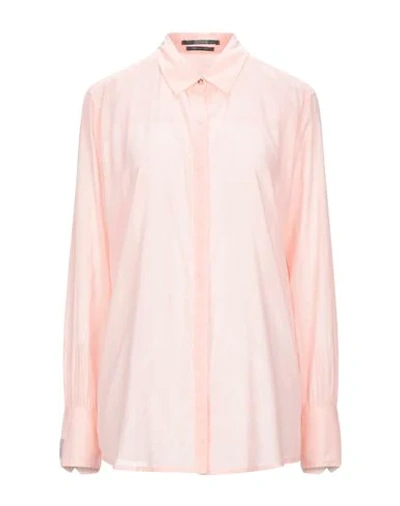 Shop Maison Scotch Solid Color Shirts & Blouses In Pink