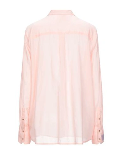 Shop Maison Scotch Solid Color Shirts & Blouses In Pink