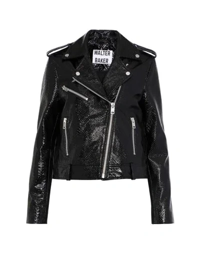 Shop Walter Baker Biker Jacket In Black