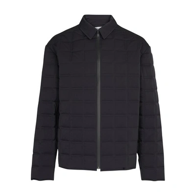 Shop Bottega Veneta Paded Nylon Blouson In Black